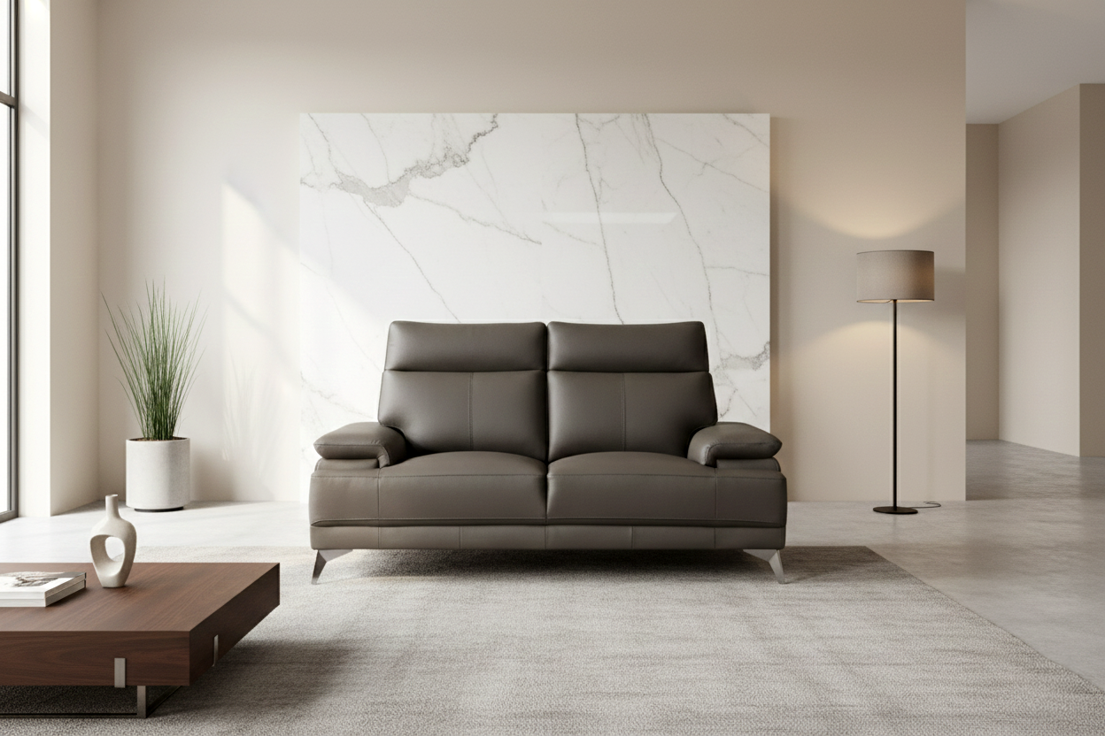 MILOTTI 2 Seater Sofa In Leather By Castilla