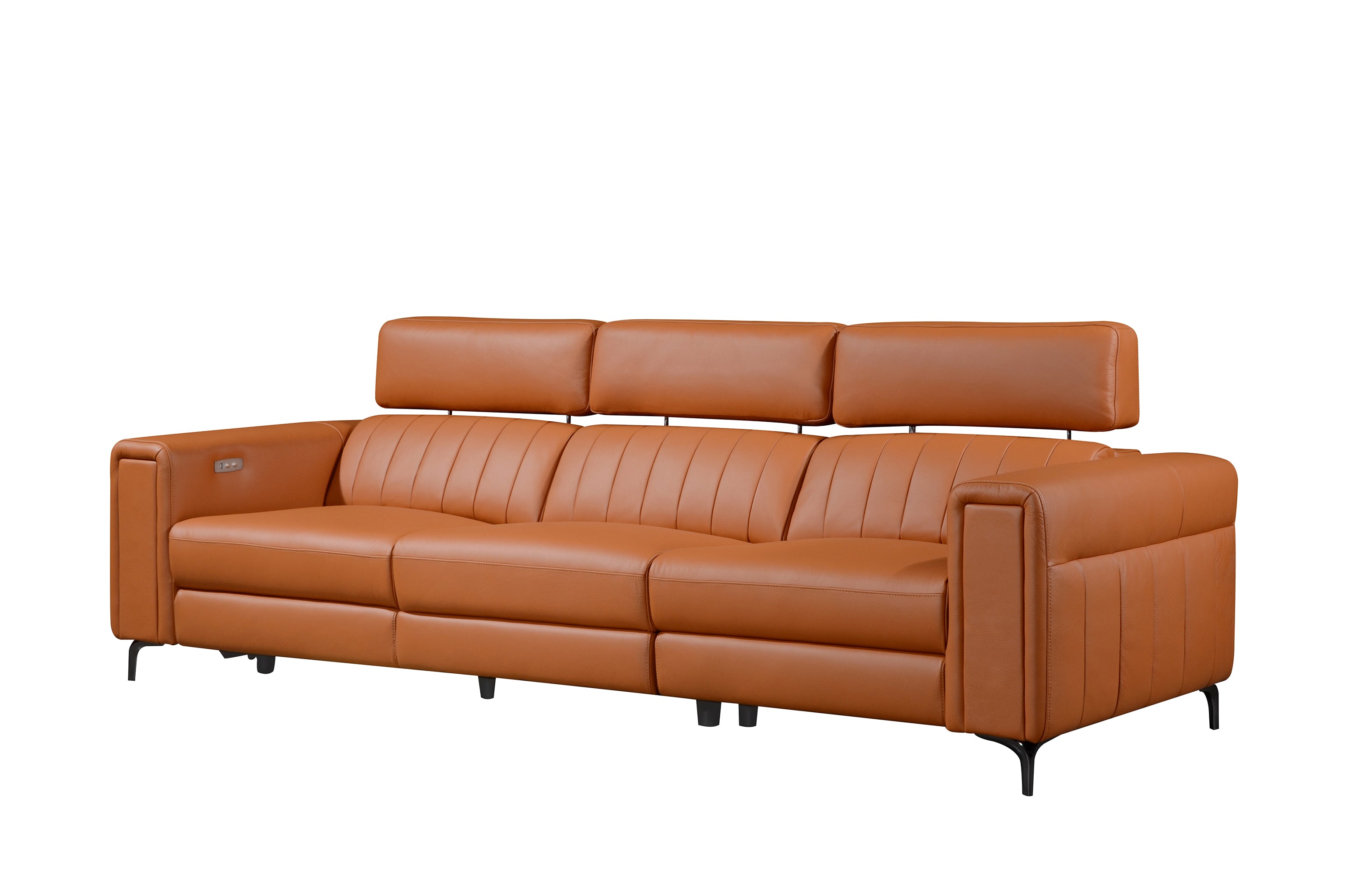NOAH 3.5 Seater Incliner Sofa in Leather by Castilla