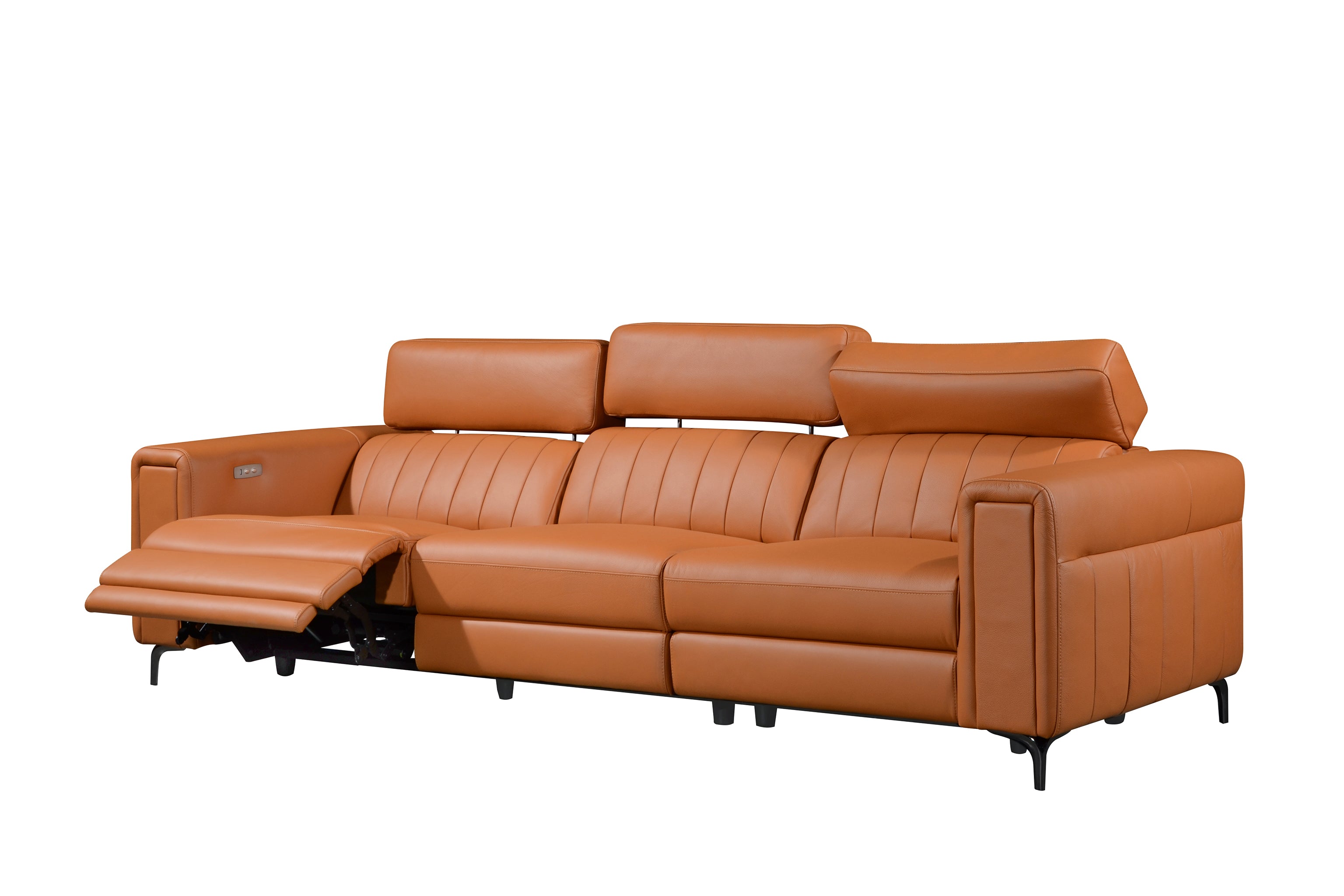 NOAH 3.5 Seater Incliner Sofa in Leather by Castilla