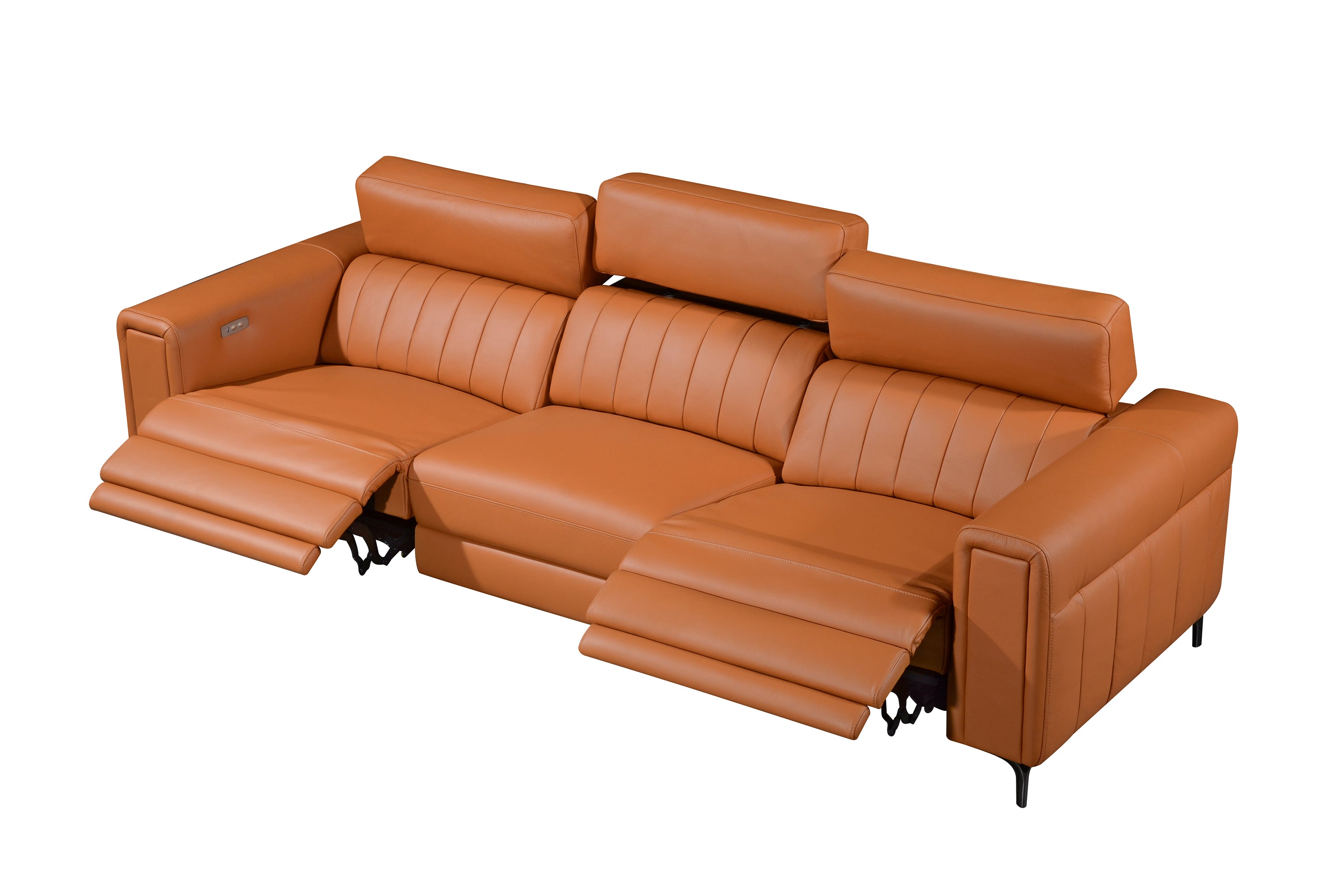 NOAH 3.5 Seater Incliner Sofa in Leather by Castilla