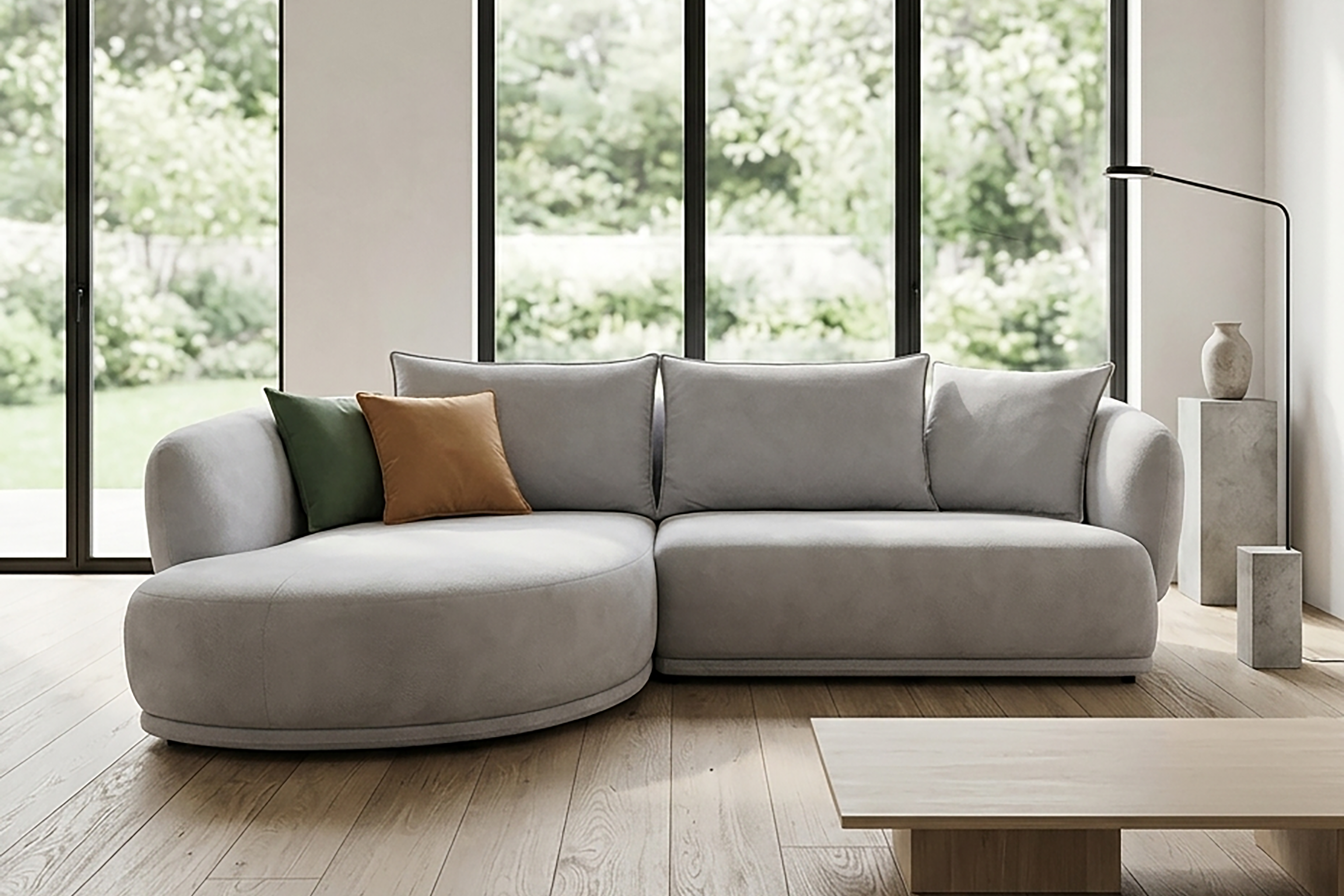 PAVELLA L-Shaped Sofa in Fabric by Castilla