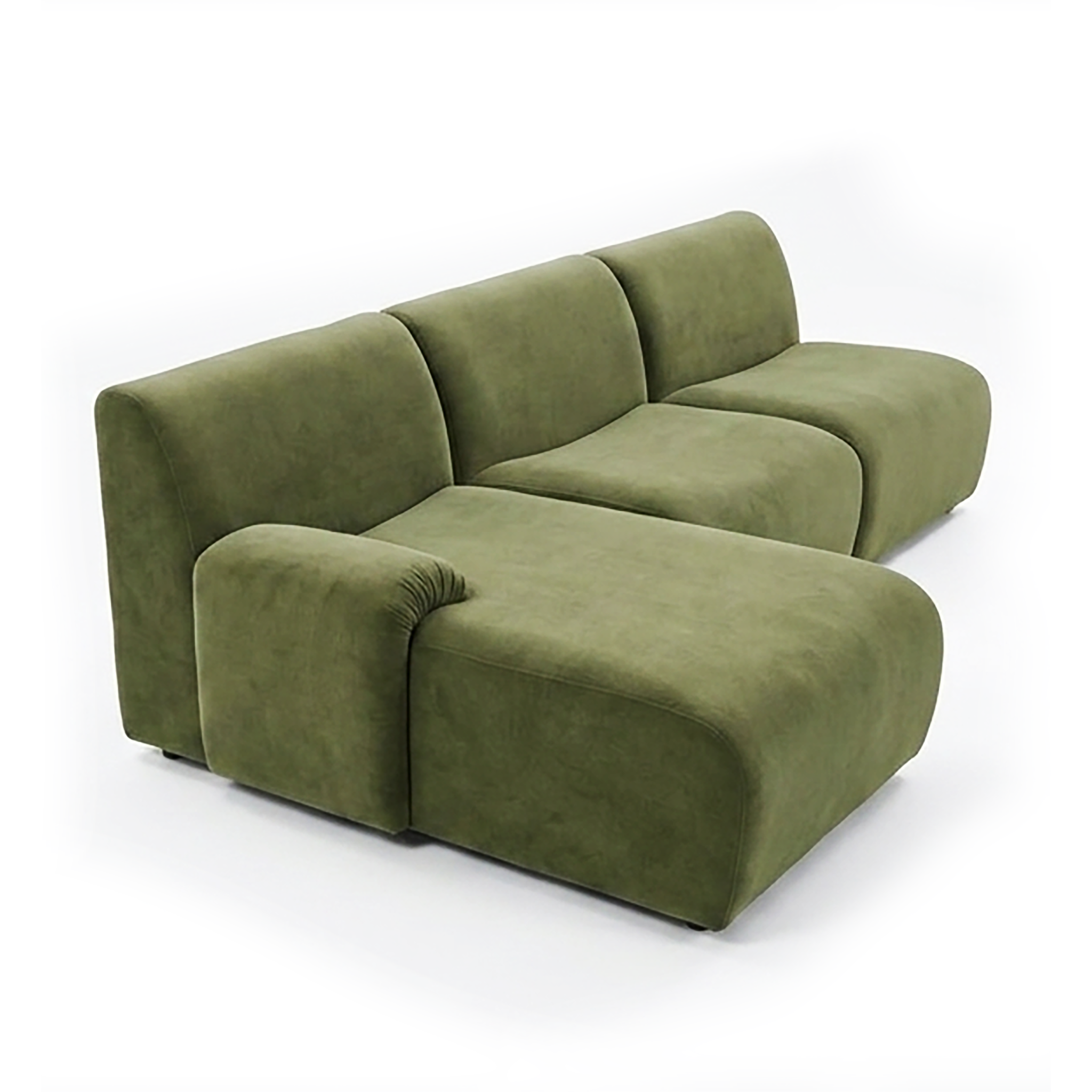 RUSSO L-Shaped Sofa in Fabric by Castilla