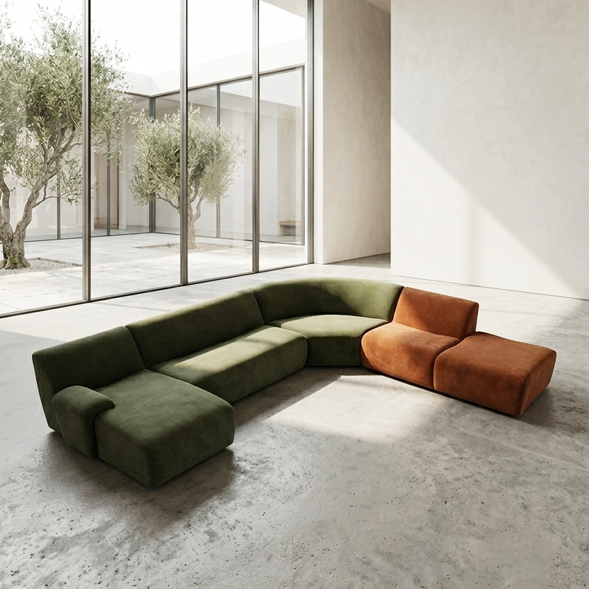 RUSSO Modular Corner Sofa in Fabric by Castilla