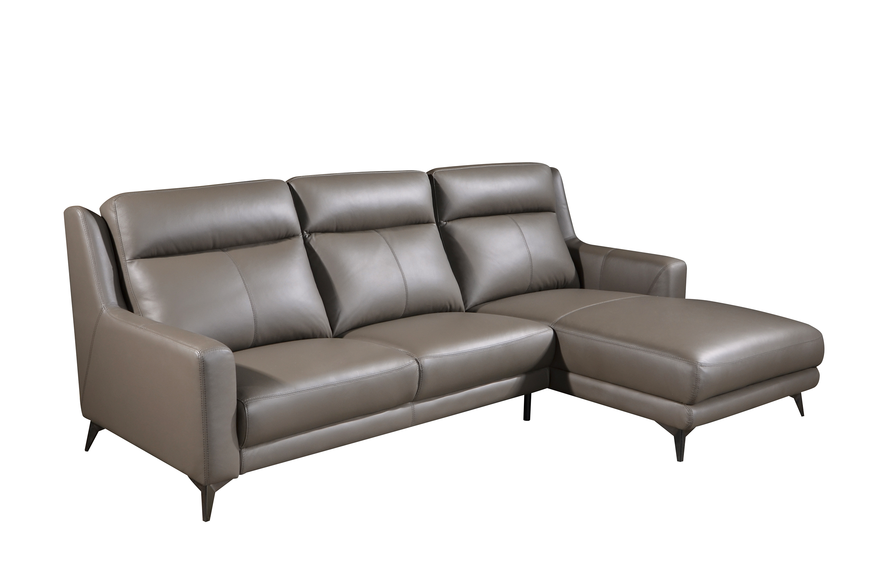 SOFIA L-Shaped Sofa in Leather by Castilla