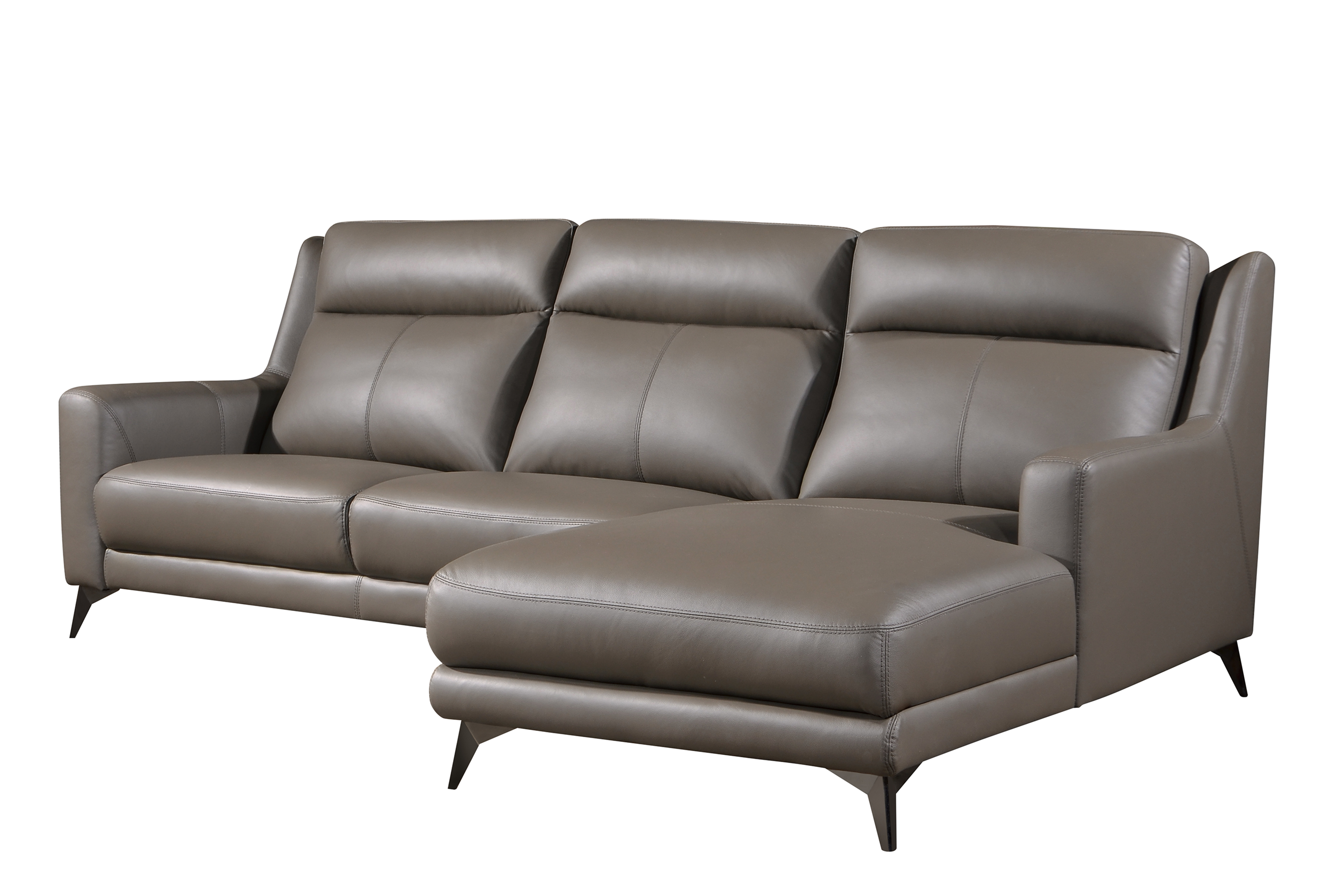 SOFIA L-Shaped Sofa in Leather by Castilla