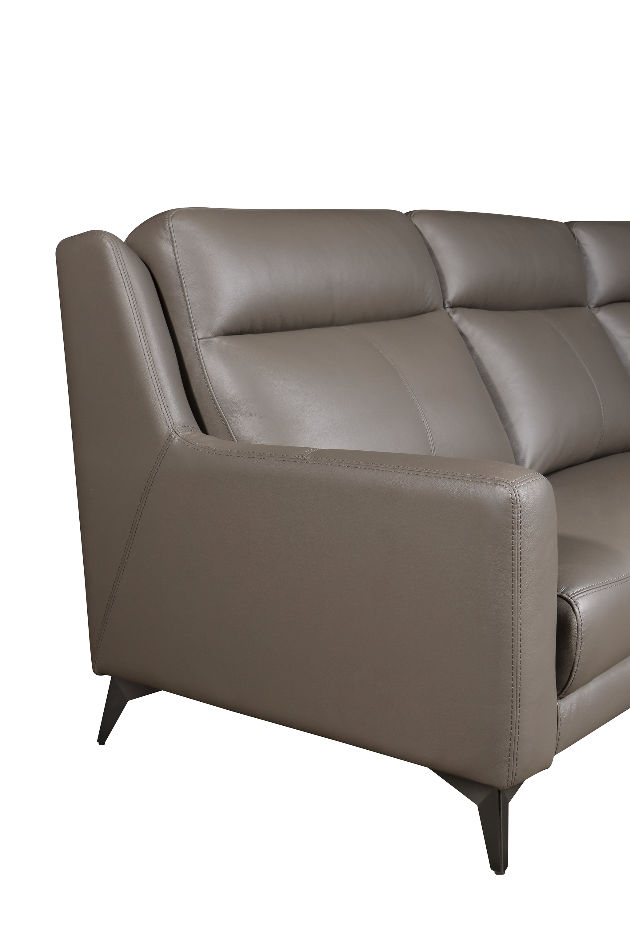 SOFIA L-Shaped Sofa in Leather by Castilla