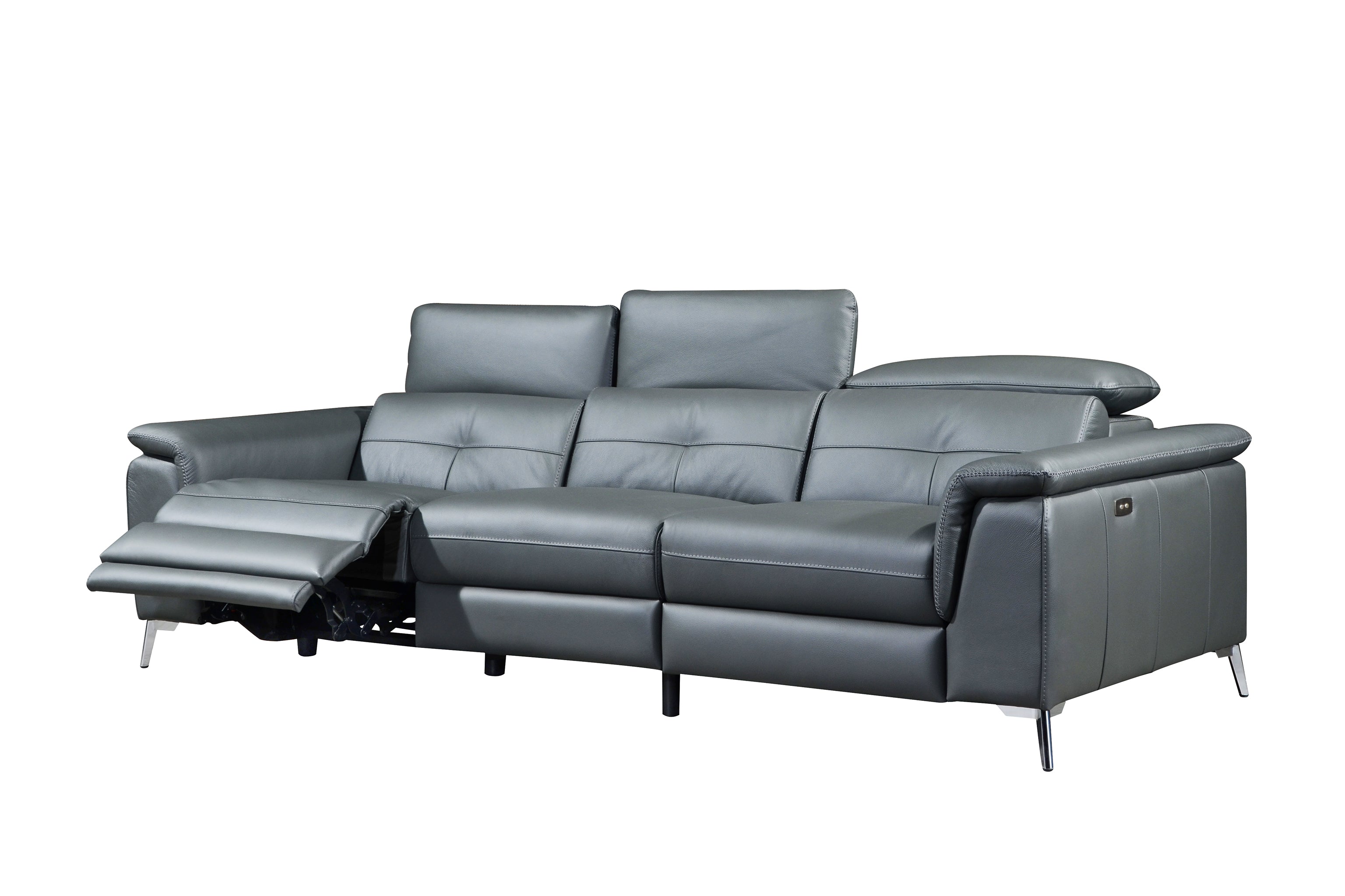 TEVLA 3.5 Seater Incliner Sofa in Leather by Castilla