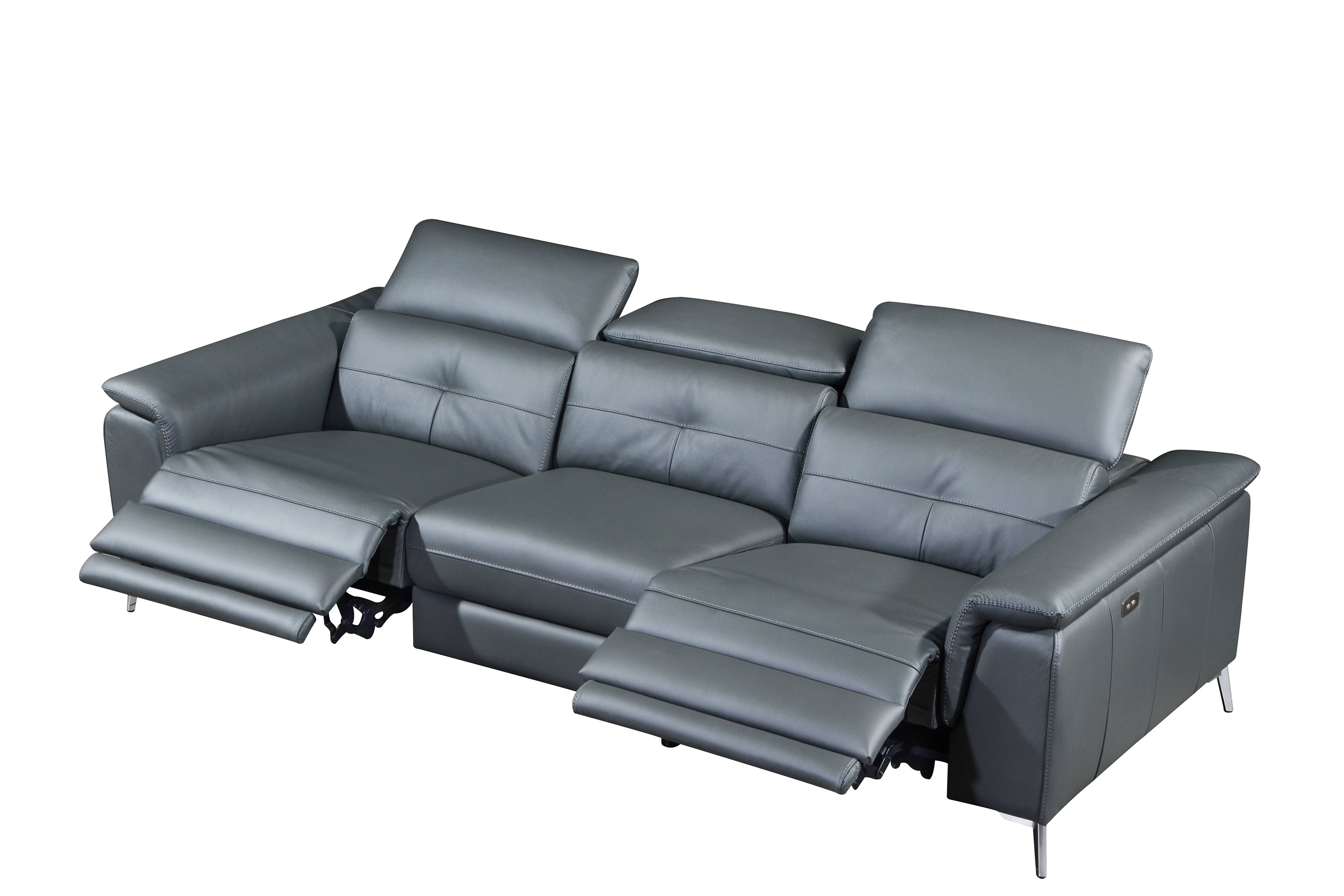TEVLA 3.5 Seater Incliner Sofa in Leather by Castilla