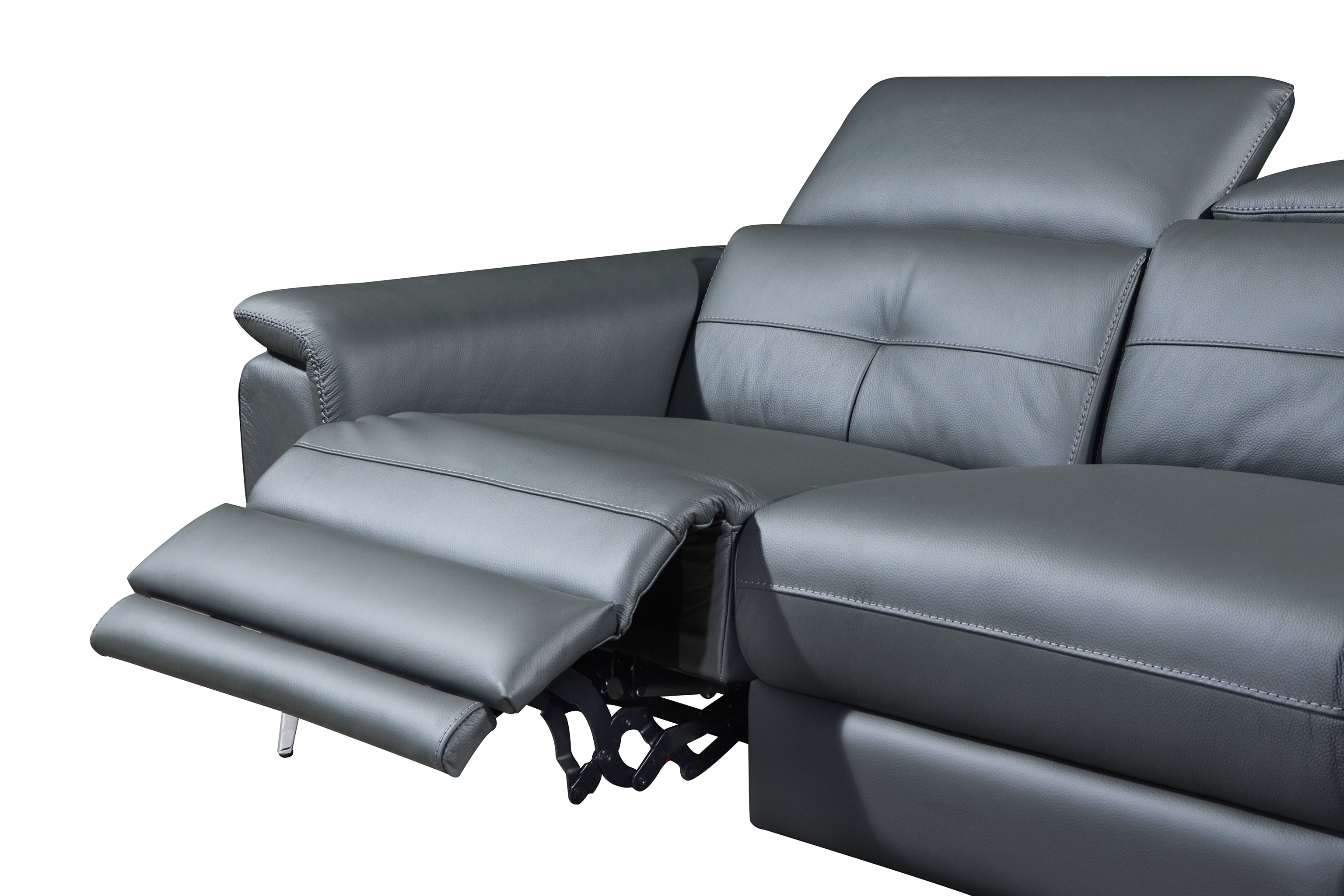 TEVLA 3.5 Seater Incliner Sofa in Leather by Castilla