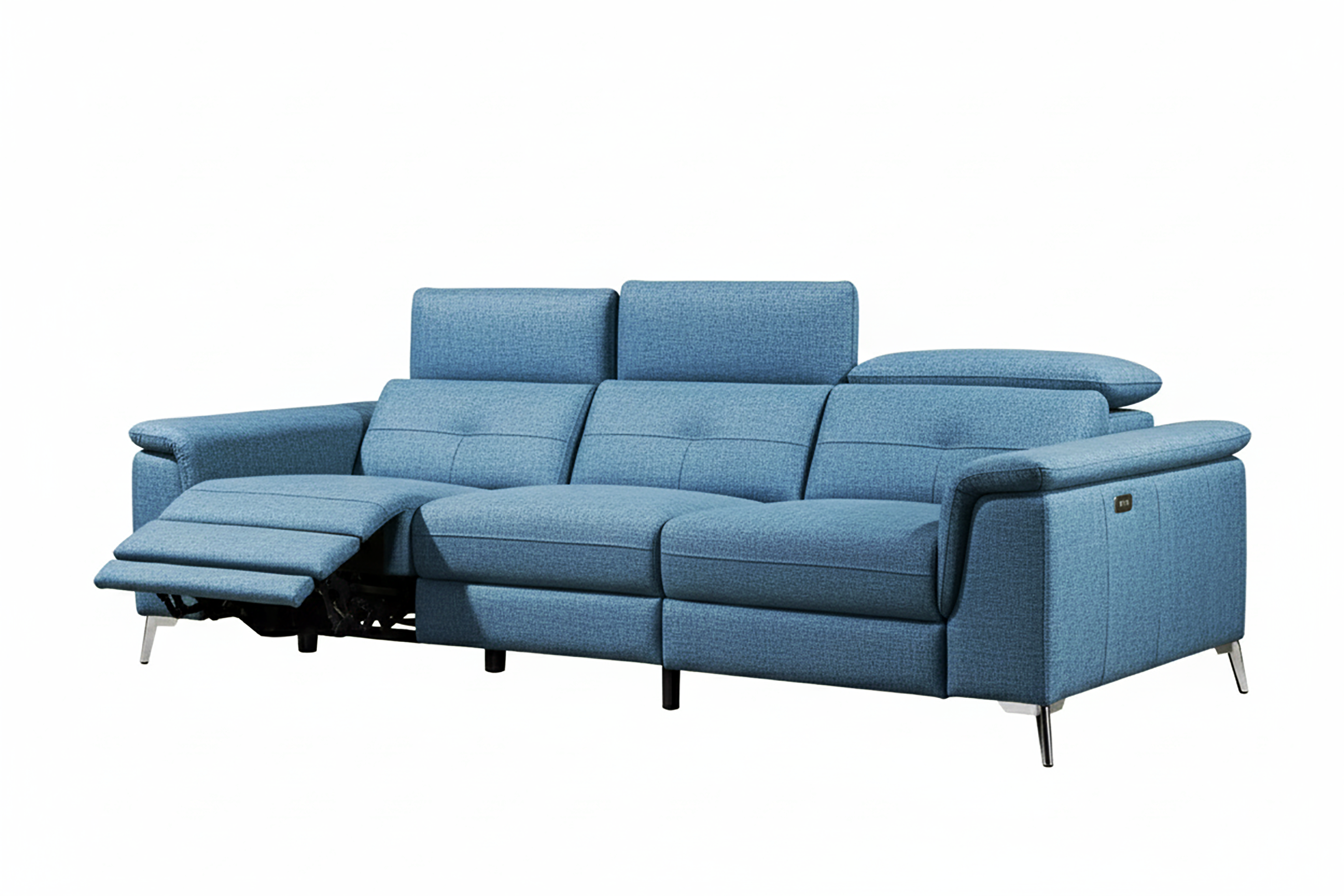 TEVLA 3.5 Seater Incliner Sofa in Fabric by Castilla