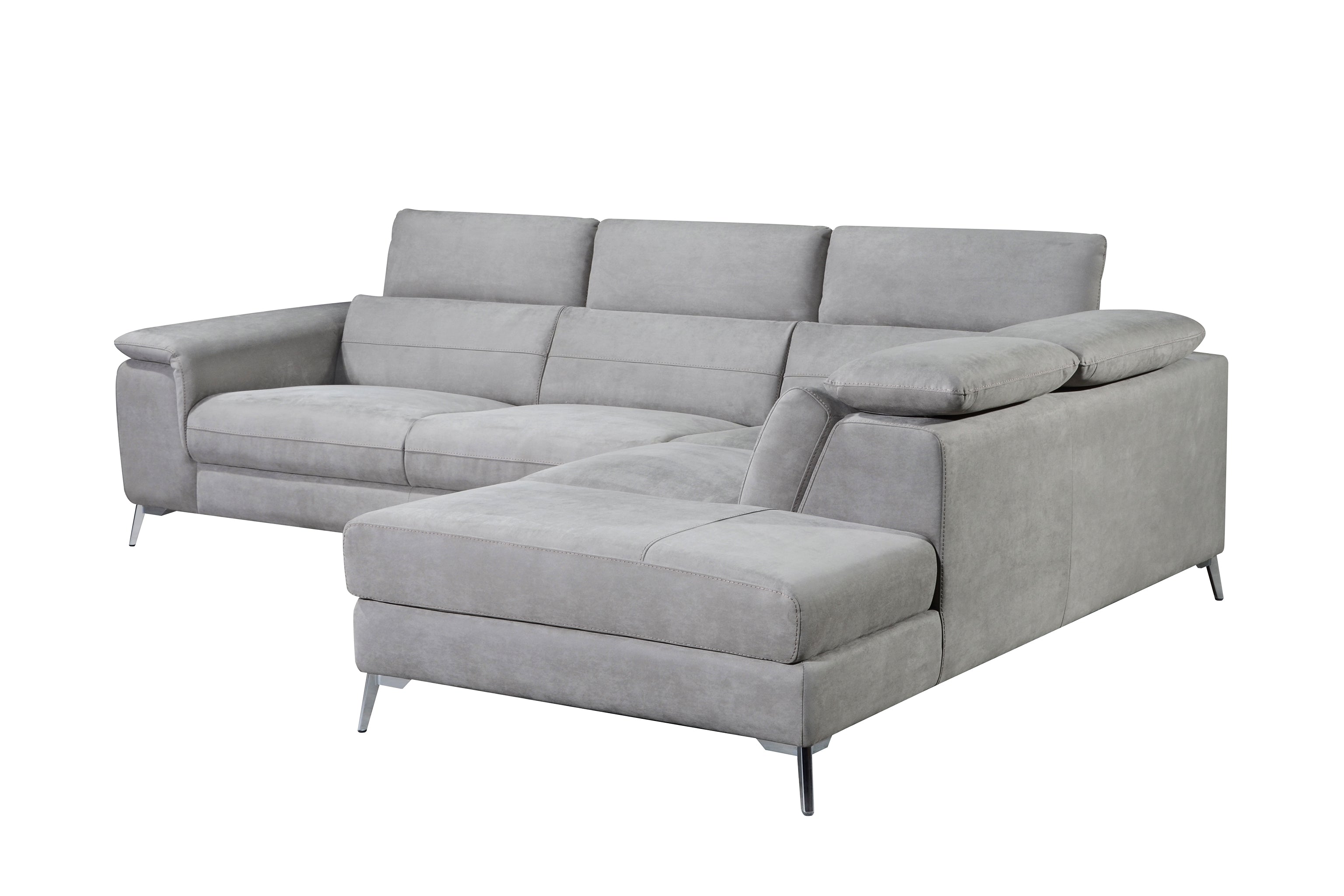VOGUE II L-Shaped Incliner Sofa in Fabric by Castilla
