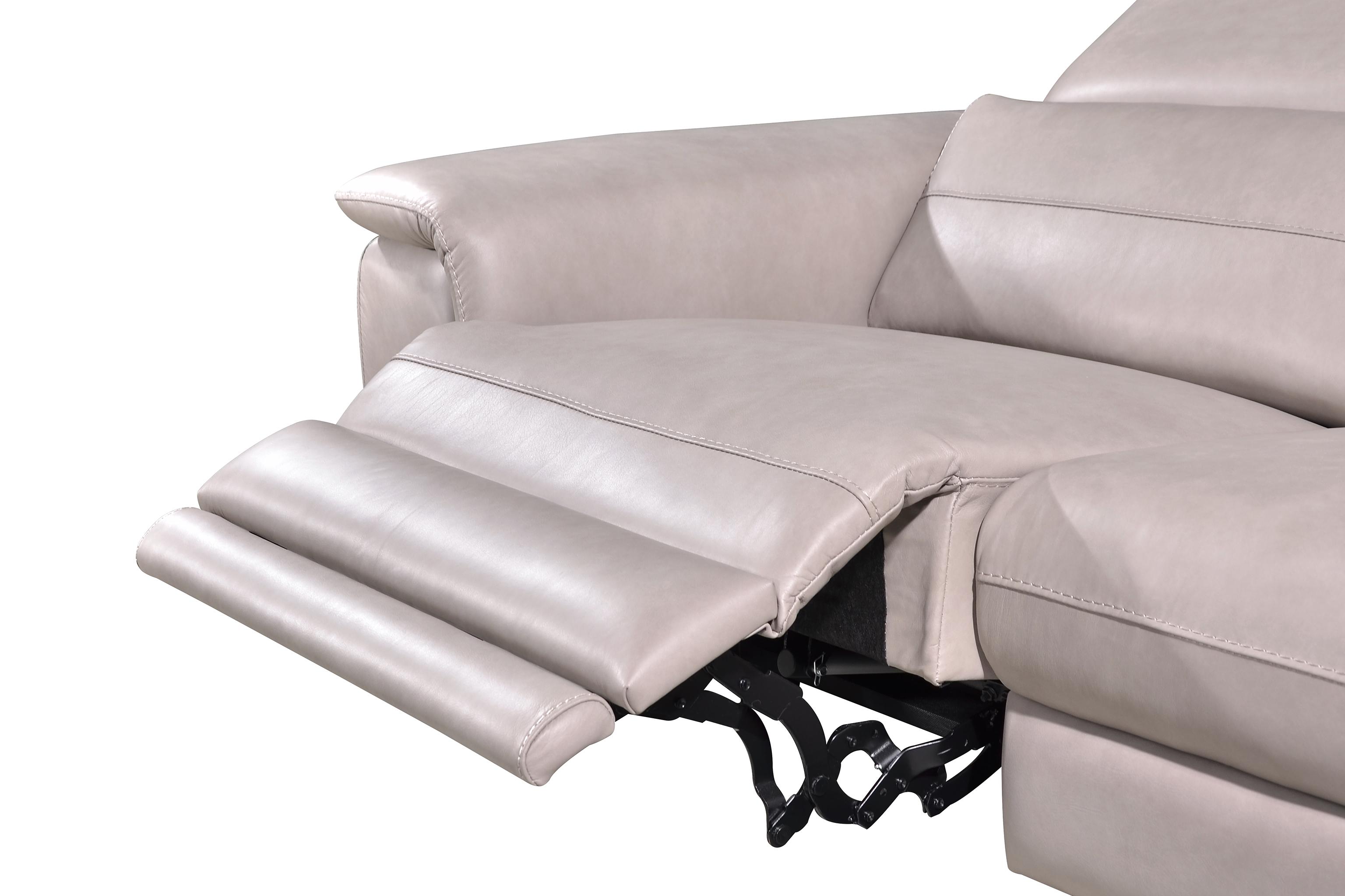 VOGUE II L-Shaped Incliner Sofa in Leather by Castilla