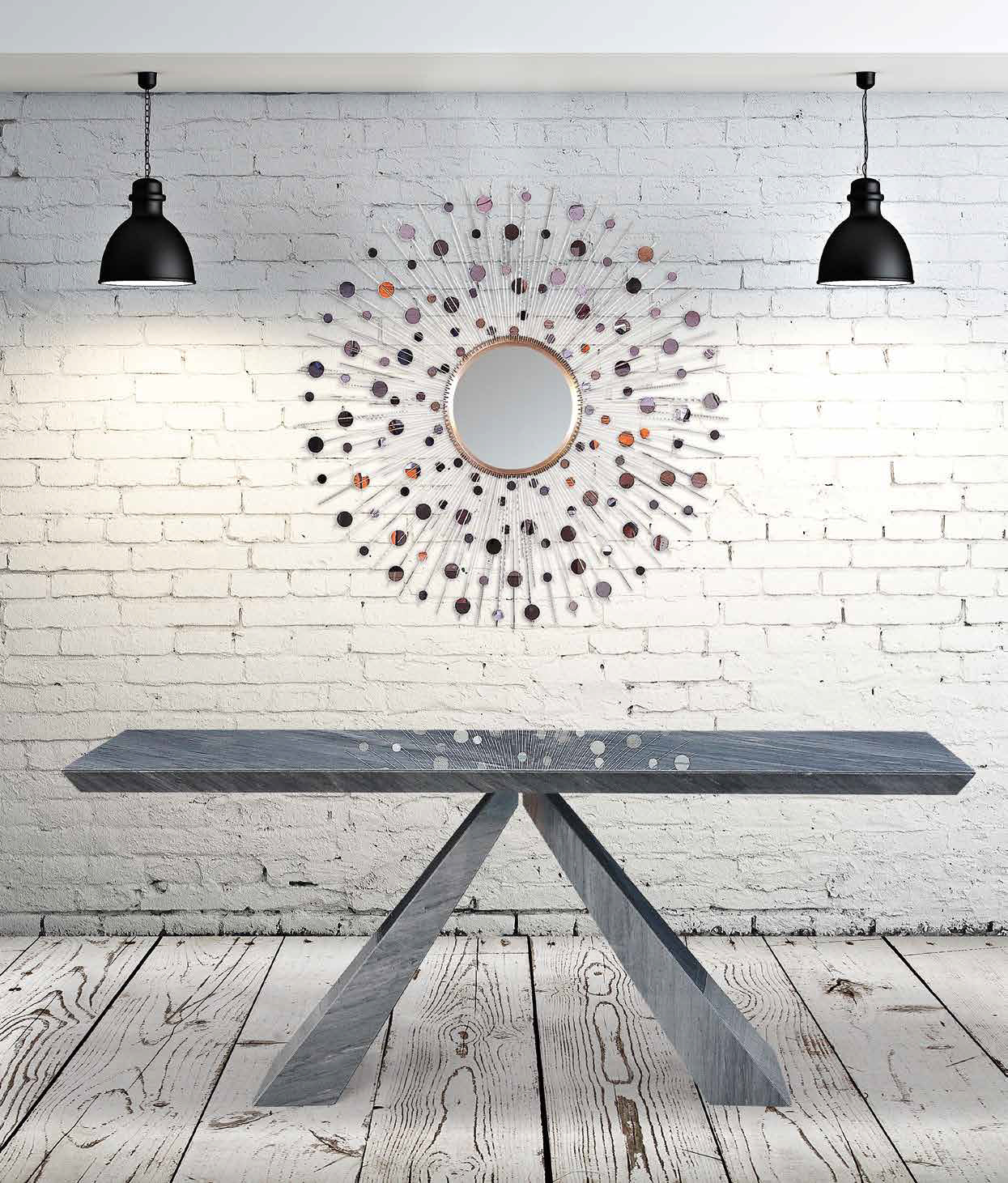Italy-Made Marble Dining Table | BUTTERFLY by Stone International