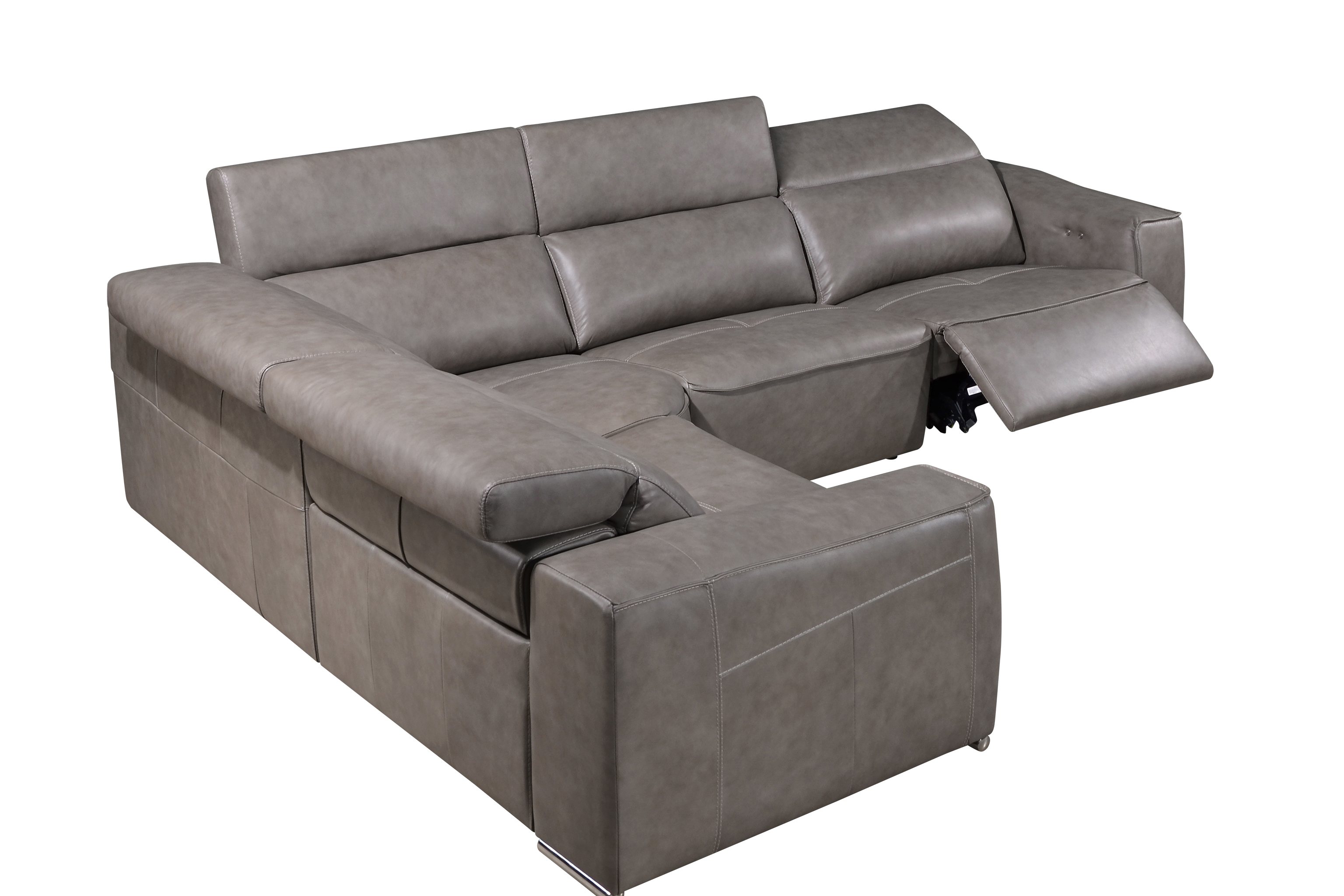 HENRIETTA Sectional Recliner Sofa in Leather by Castilla