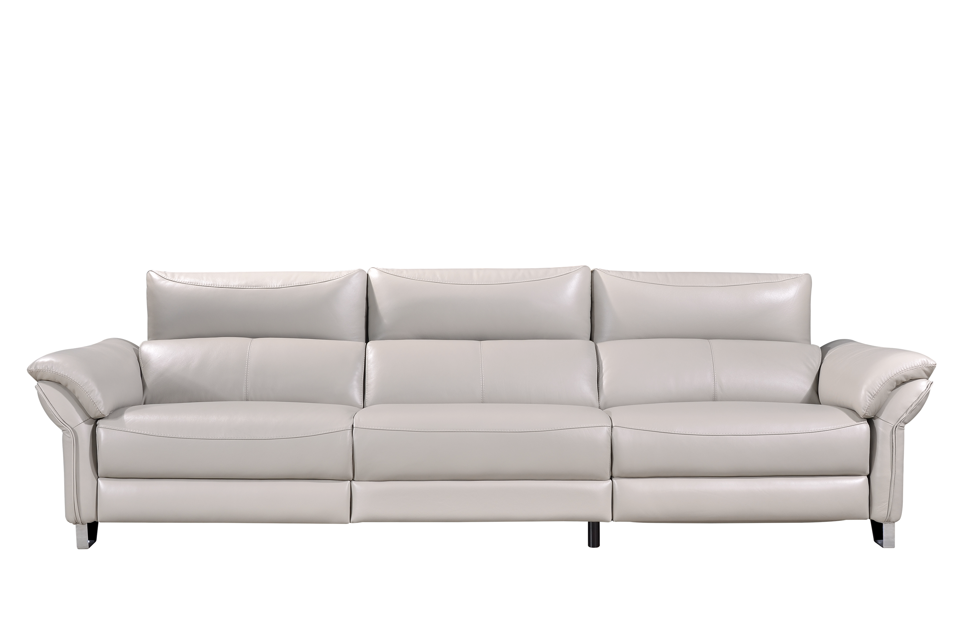 TOMAS Made-in-Italy Top-Grain Leather Recliner Sofa by Castilla