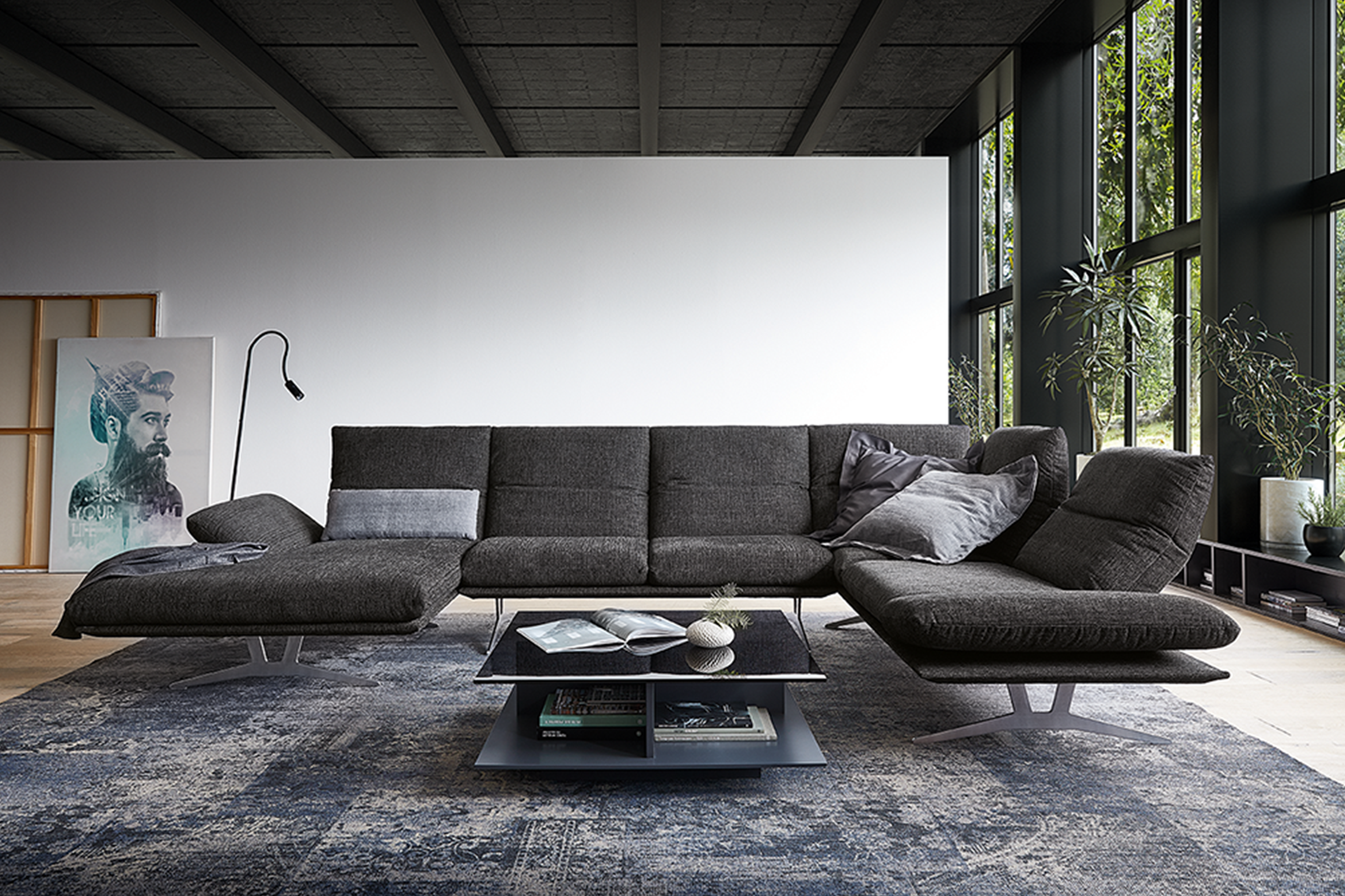 FRANCIS Sectional Sofa in Fabric by Koinor