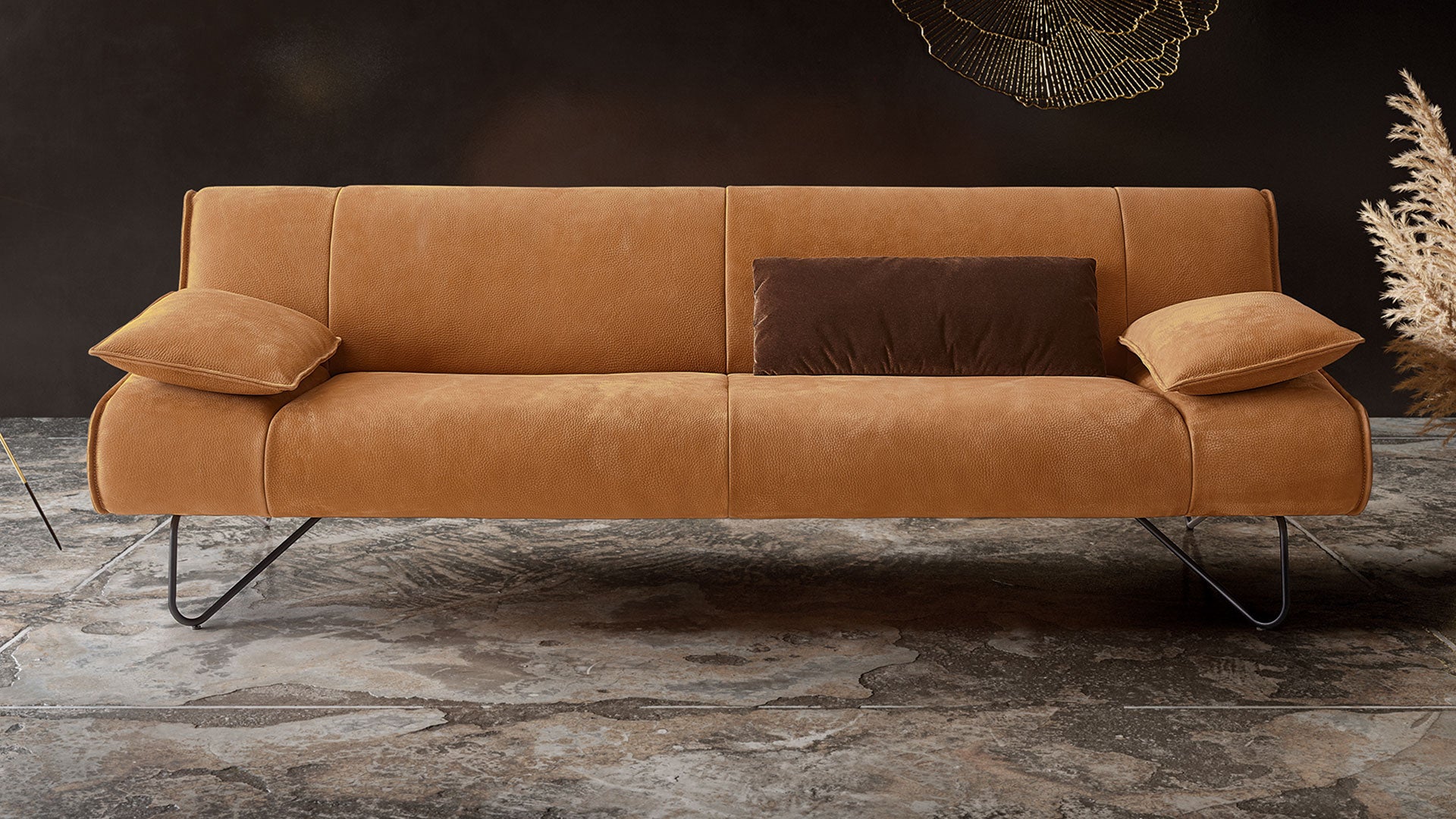 GISMO 2 Seater Sofa in Leather by Koinor