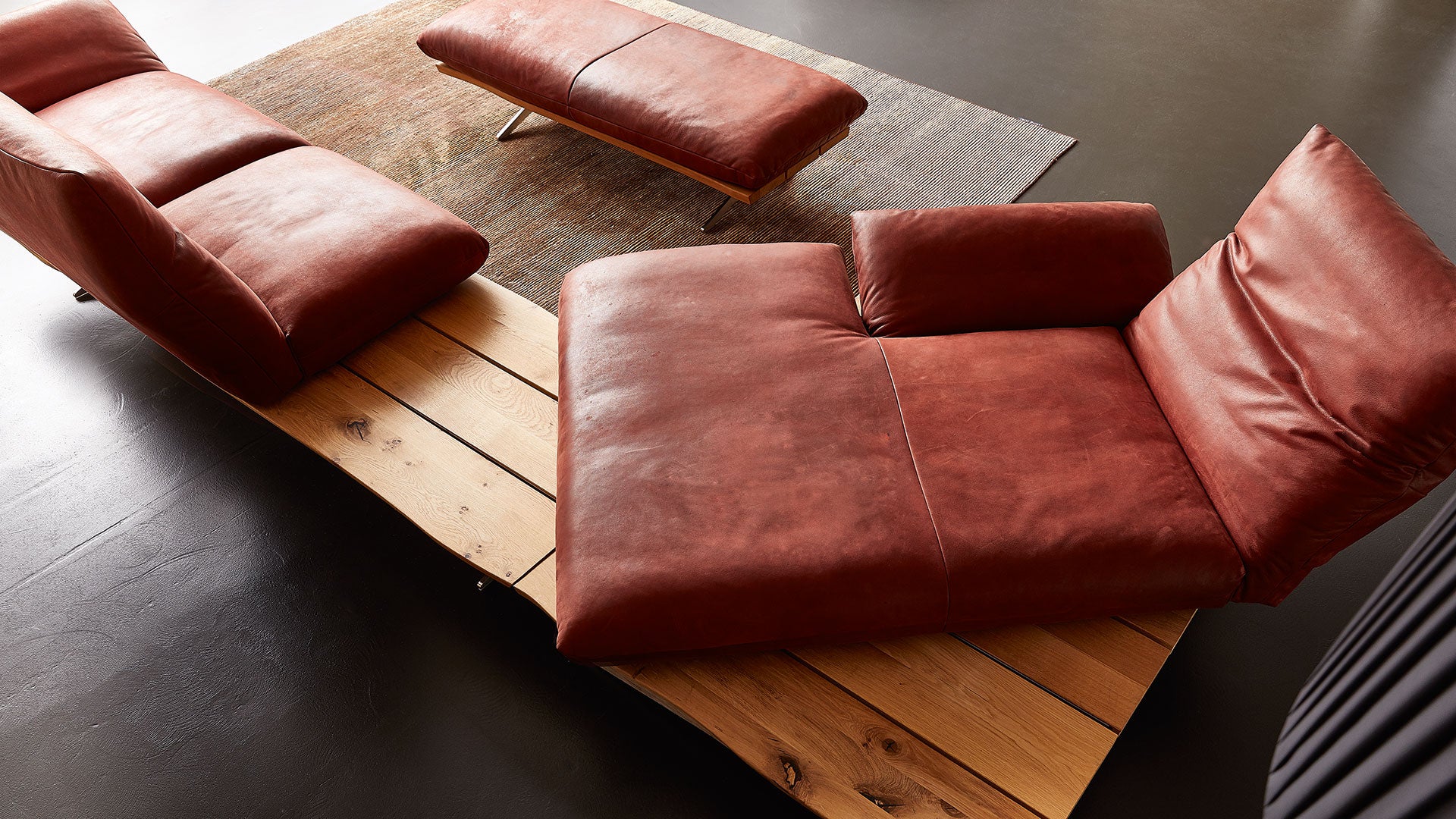 MARILYN Sectional Sofa in Leather by Koinor