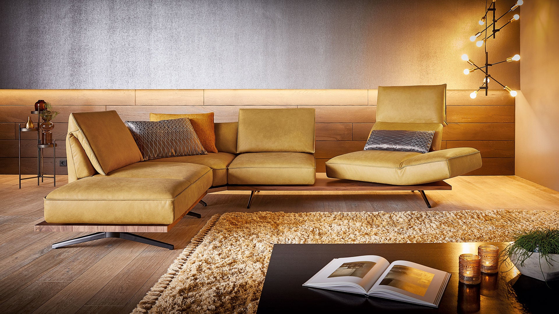 PHOENIX Sectional Sofa in Leather by Koinor